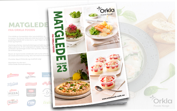 Matglede brosjyre fra Orkla Foods Norge for B2 2023