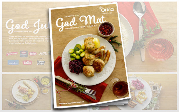 God mat julebrosjyre fra Orkla Foods Norge for jul 2023